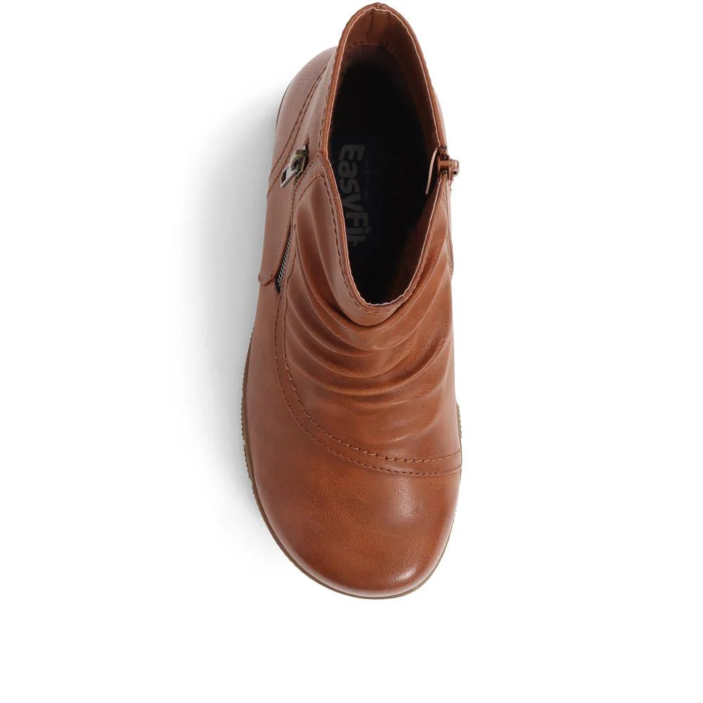 Extra-Wide Fit Smart Ankle Boots - WINFREY / 324 198 - Tan - Image 5