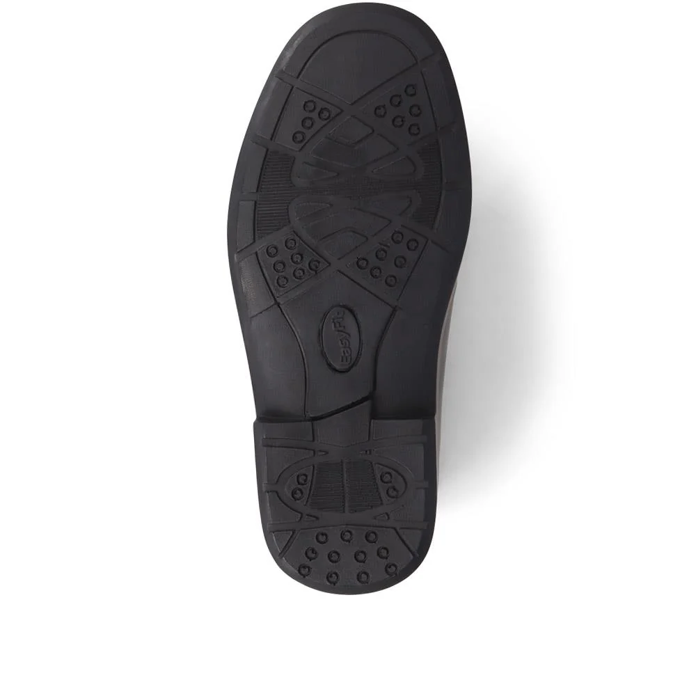 Extra Wide Fit Smart Leather Slip-Ons - DELROSSO / 324 141 - Black - Image 4