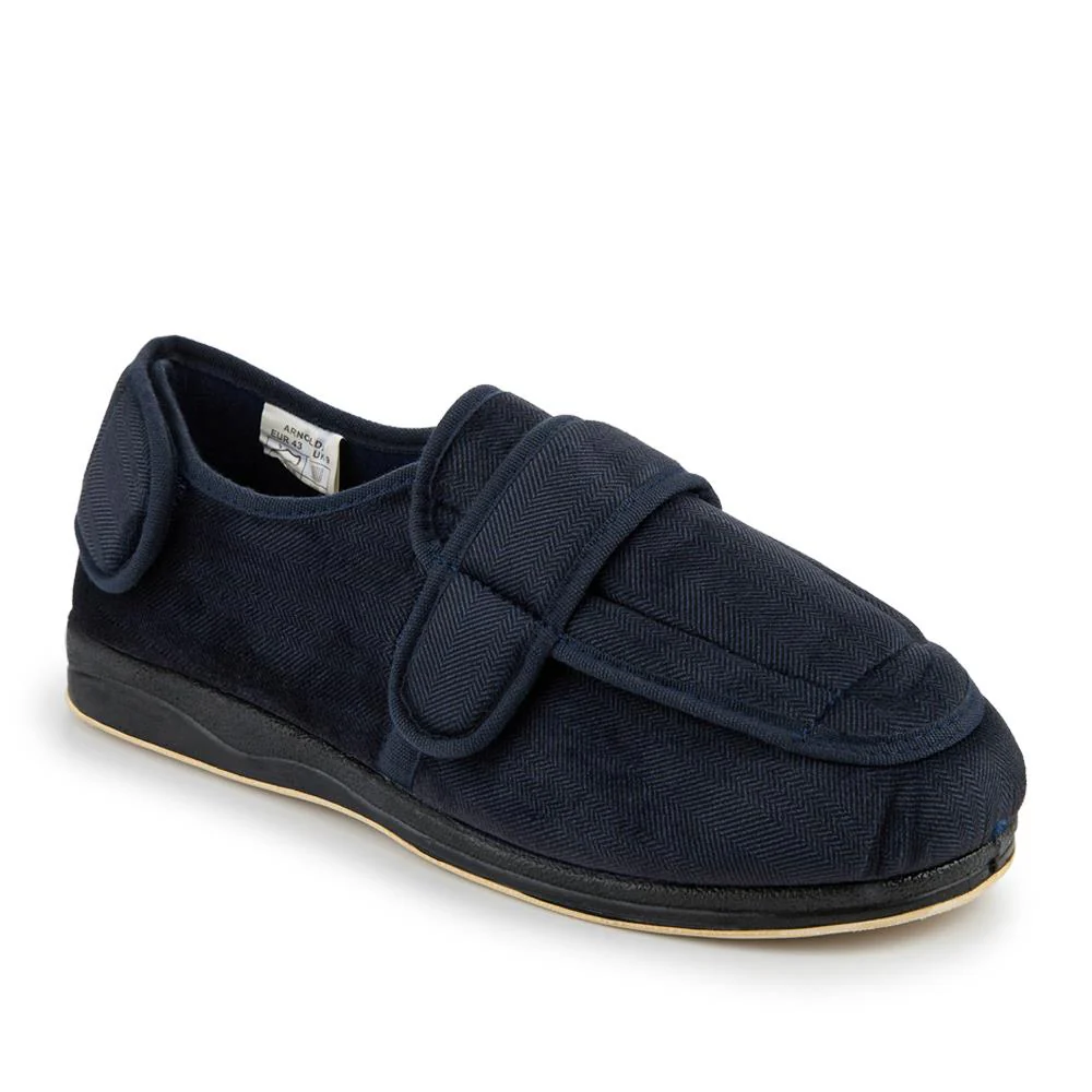 Extra-Wide-Fit Touch-Fastening Slippers - ARNOLDO / 321 148