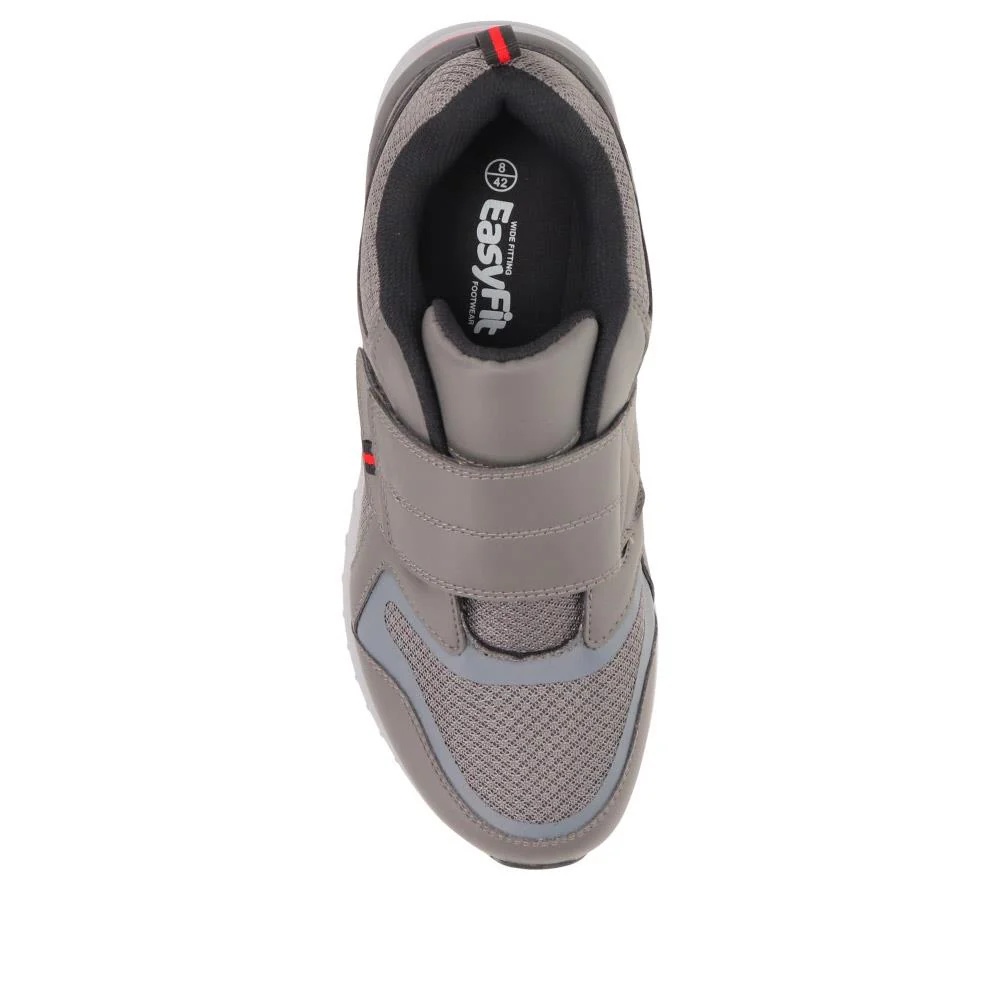 Extra-Wide Fitting Touch-Fasten Trainers - LEE / 326 510 - Grey - Image 5