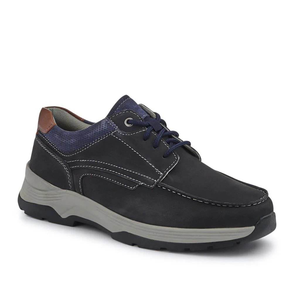 Extra-Wide Leather Casual Shoes - KRISTOPH / 326 962 - Image 2