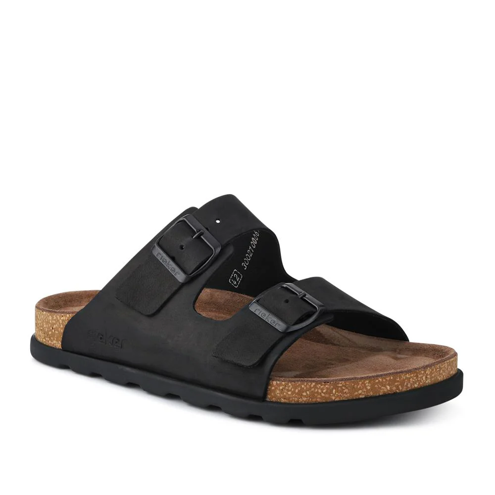 Extra-Wide Leather Mule Sandals - RKR41533 / 326 940