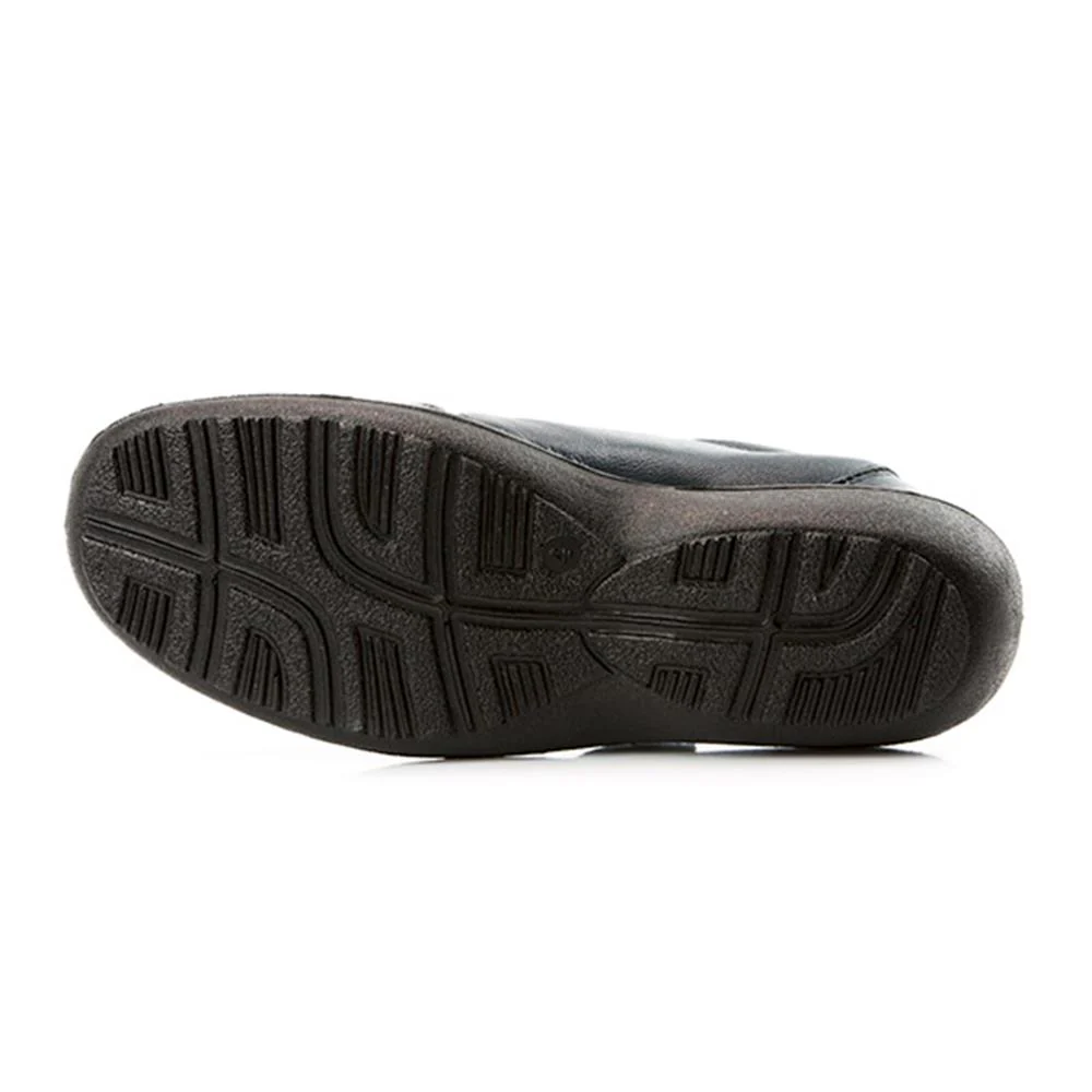 Wide Fit Leather One-Touch-Fasten Monk Shoes - RAJA2305 / 307 957 - Navy - Image 4