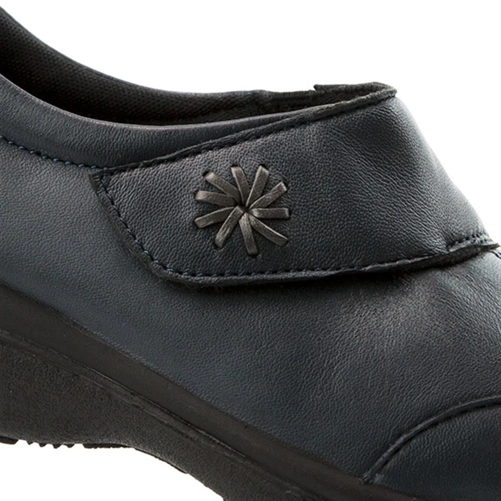 Wide Fit Leather One-Touch-Fasten Monk Shoes - RAJA2305 / 307 957 - Navy - Image 5