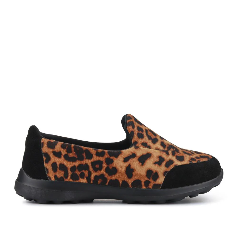 Extra-Wide Slip-On Shoes - DONYA / 326 955 - Leopard - Image 2