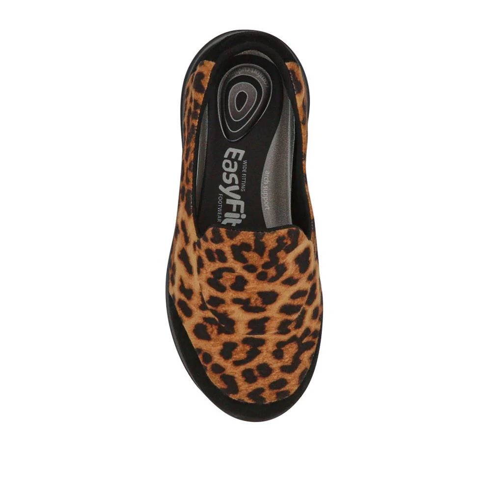 Extra-Wide Slip-On Shoes - DONYA / 326 955 - Leopard - Image 4