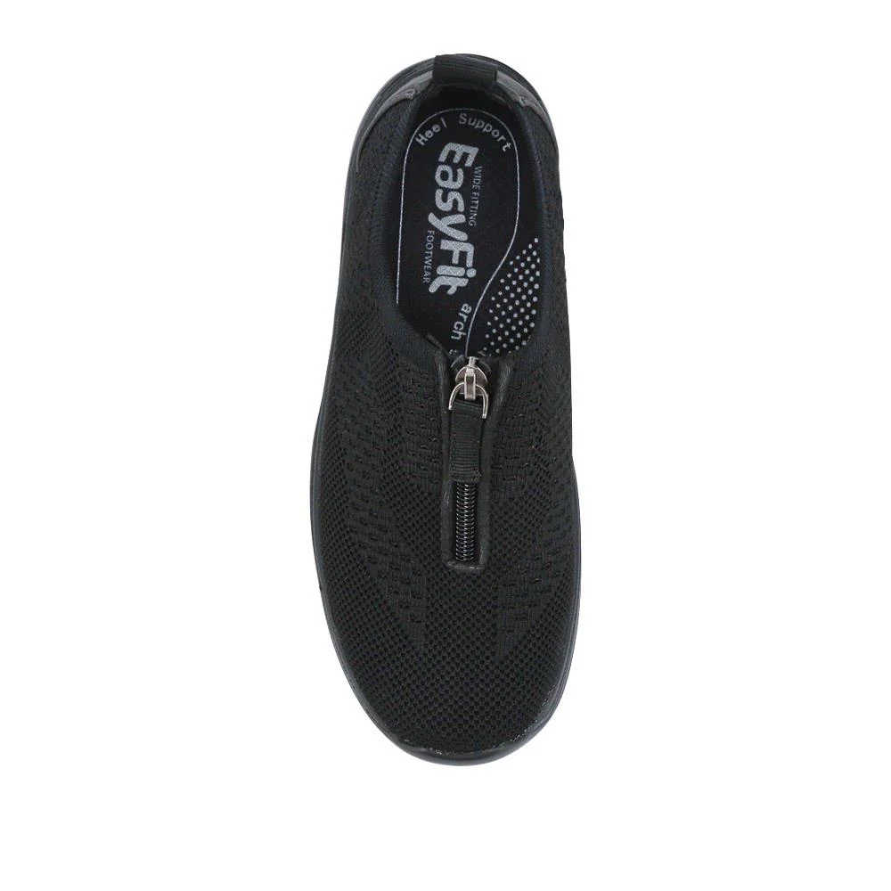 Extra-Wide Slip-On Shoes - ELENNE / 326 956 - Black - Image 4