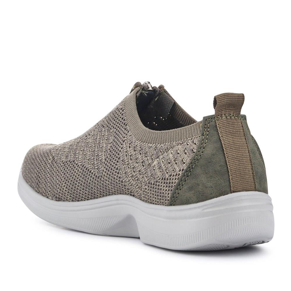 Extra-Wide Slip-On Shoes - ELENNE / 326 956 - Khaki - Image 4