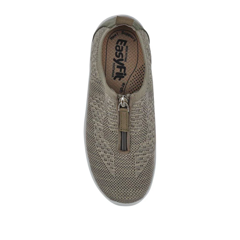Extra-Wide Slip-On Shoes - ELENNE / 326 956 - Khaki - Image 5
