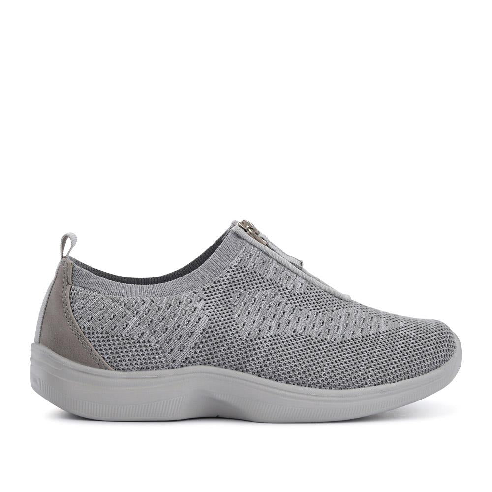 Extra-Wide Slip-On Shoes - ELENNE / 326 956 - Light Grey - Image 2