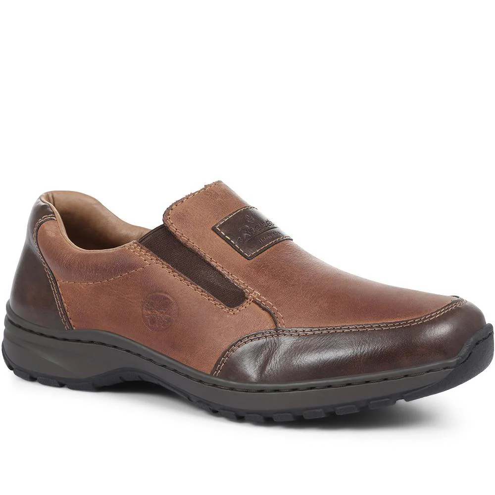 Extra-Wide Slip-On Shoes - RKR32528 / 319 099 - Tan Multi