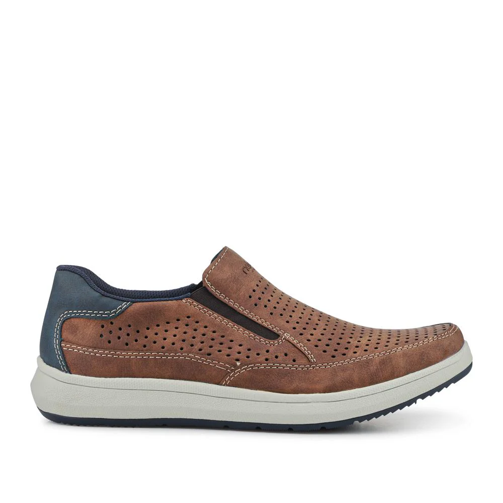 Extra-Wide Slip-On Shoes - RKR41535 / 326 935 - Brown - Image 2