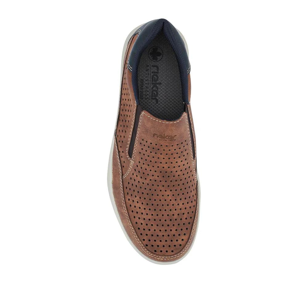 Extra-Wide Slip-On Shoes - RKR41535 / 326 935 - Brown - Image 4