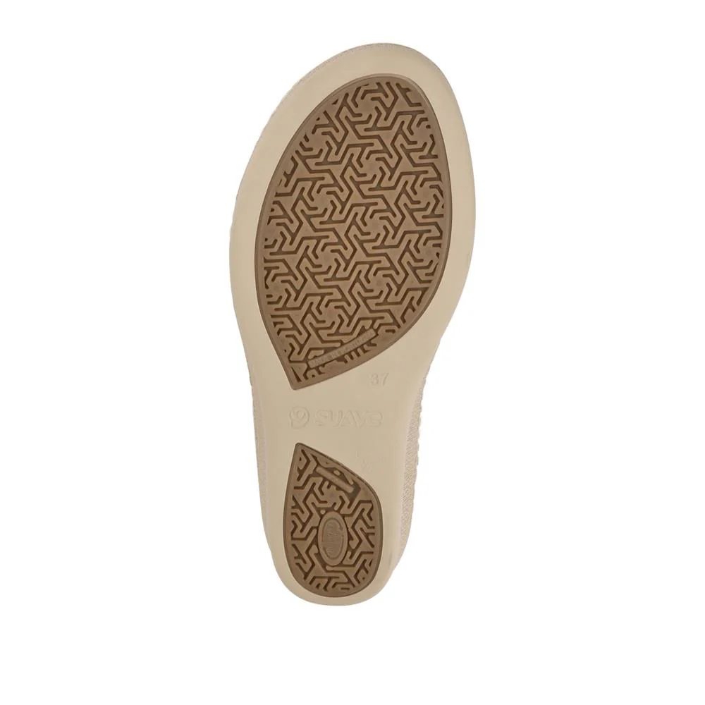 Extra-Wide Stretch-Fit Sandals - GRANA / 327 119 - Beige - Image 5
