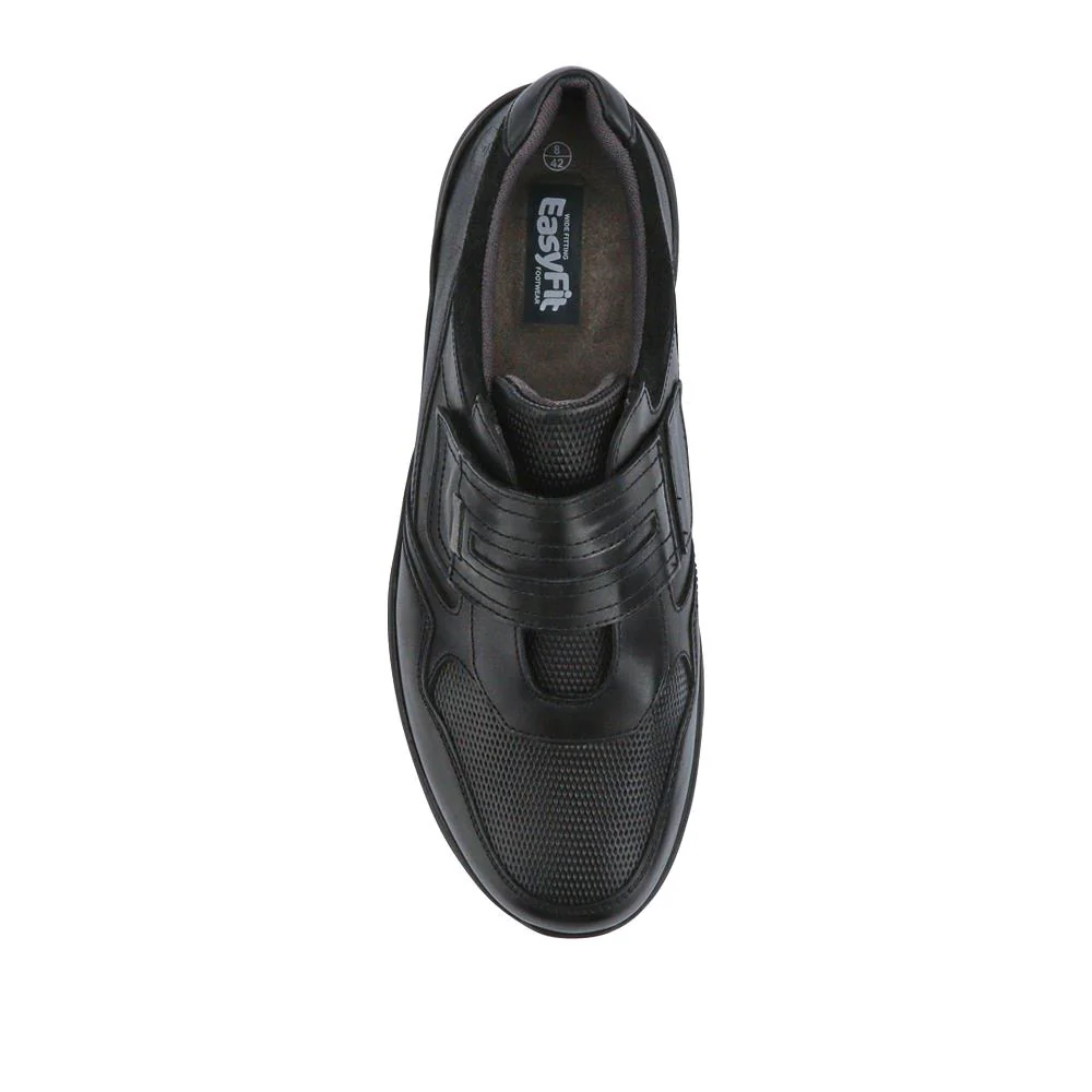 Extra-Wide Stretch Touch-Fasten Shoes - GUY / 326 966 - Black - Image 4