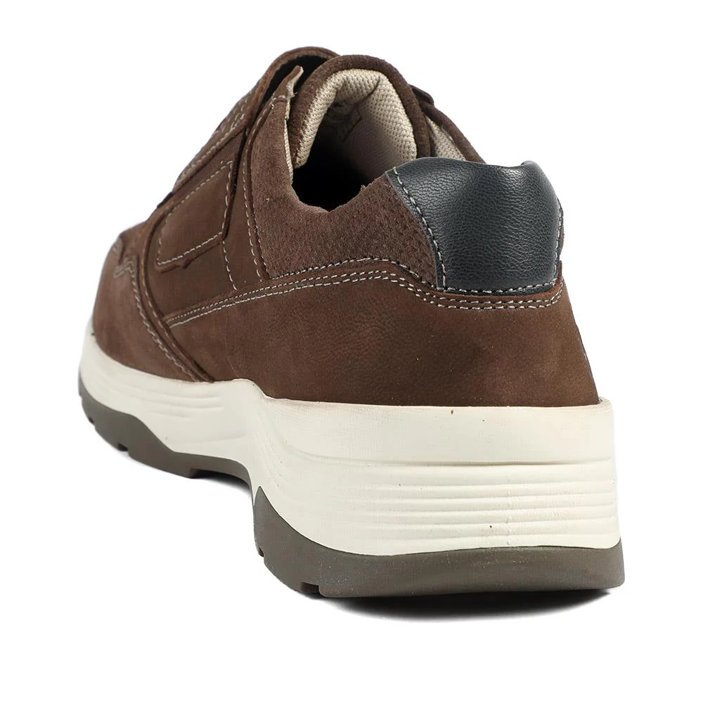 Extra-Wide Stretch Touch-Fasten Shoes - GUY / 326 966 - Brown - Image 3