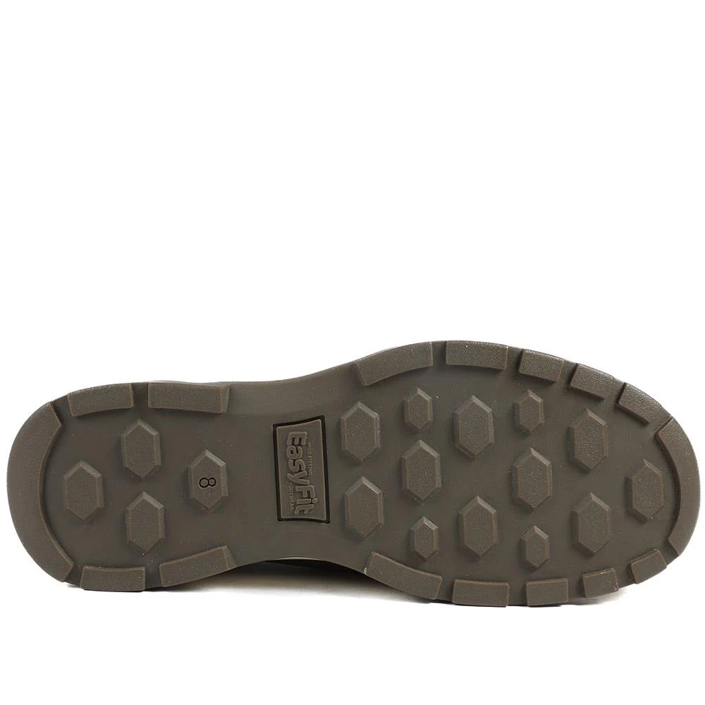 Extra-Wide Stretch Touch-Fasten Shoes - GUY / 326 966 - Brown - Image 5