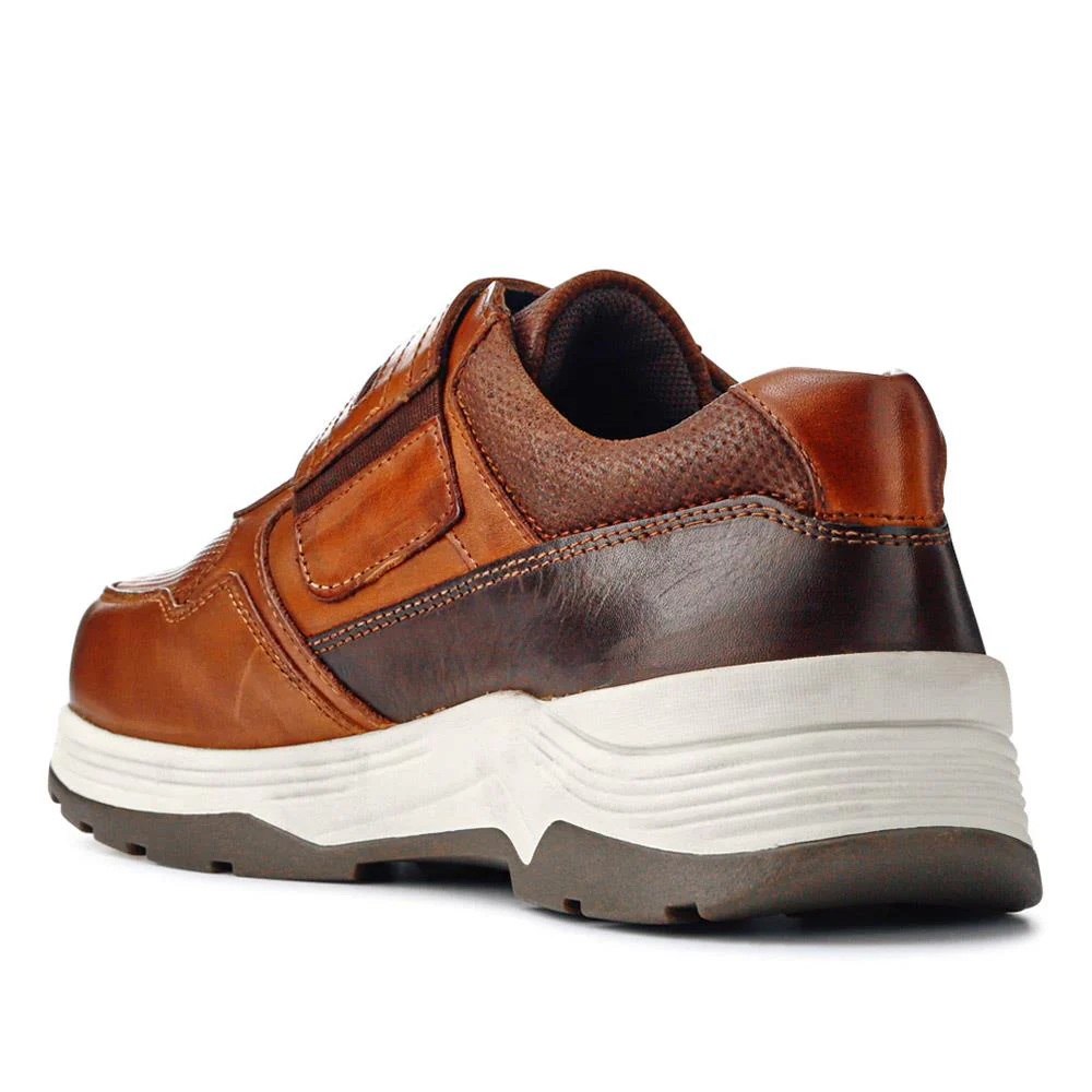 Extra-Wide Stretch Touch-Fasten Shoes - GUY / 326 966 - Cognac - Image 3