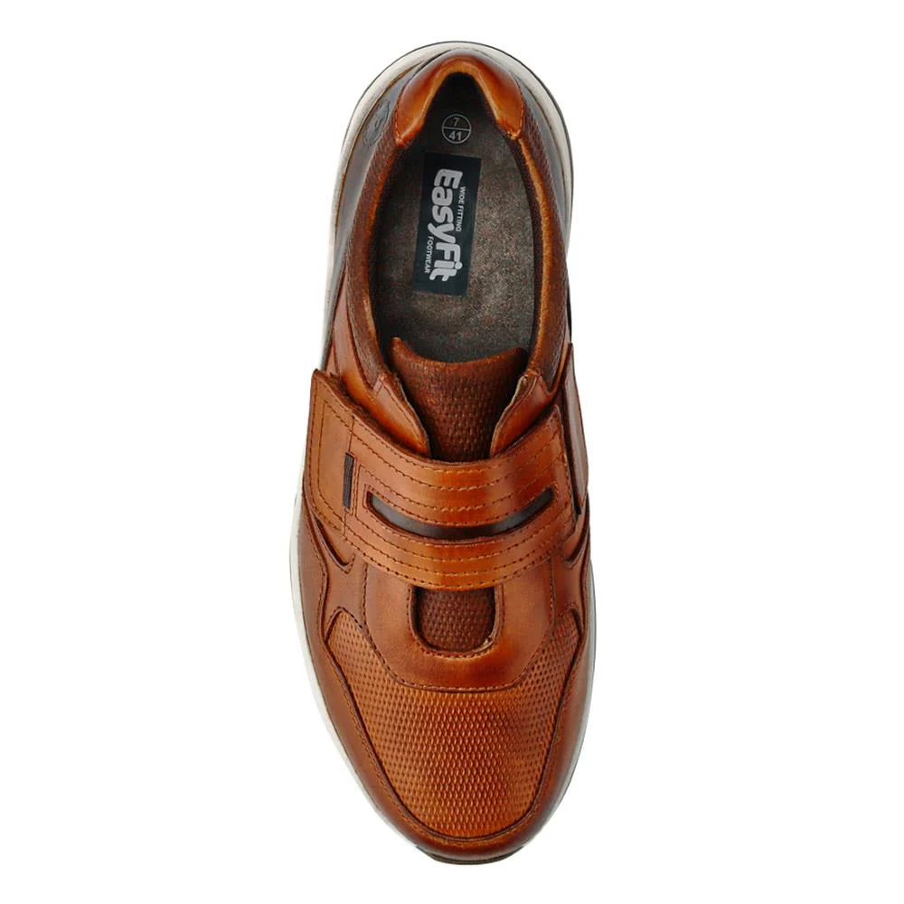 Extra-Wide Stretch Touch-Fasten Shoes - GUY / 326 966 - Cognac - Image 4