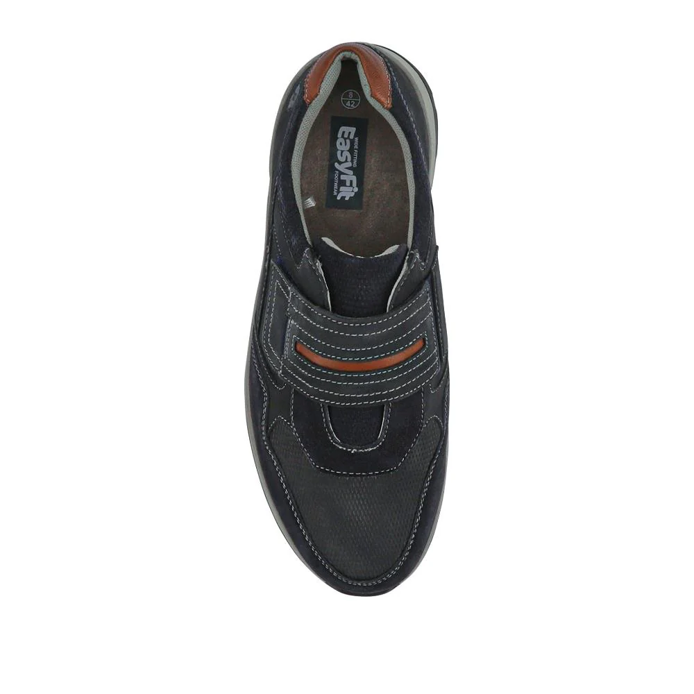 Extra-Wide Stretch Touch-Fasten Shoes - GUY / 326 966 - Navy - Image 4