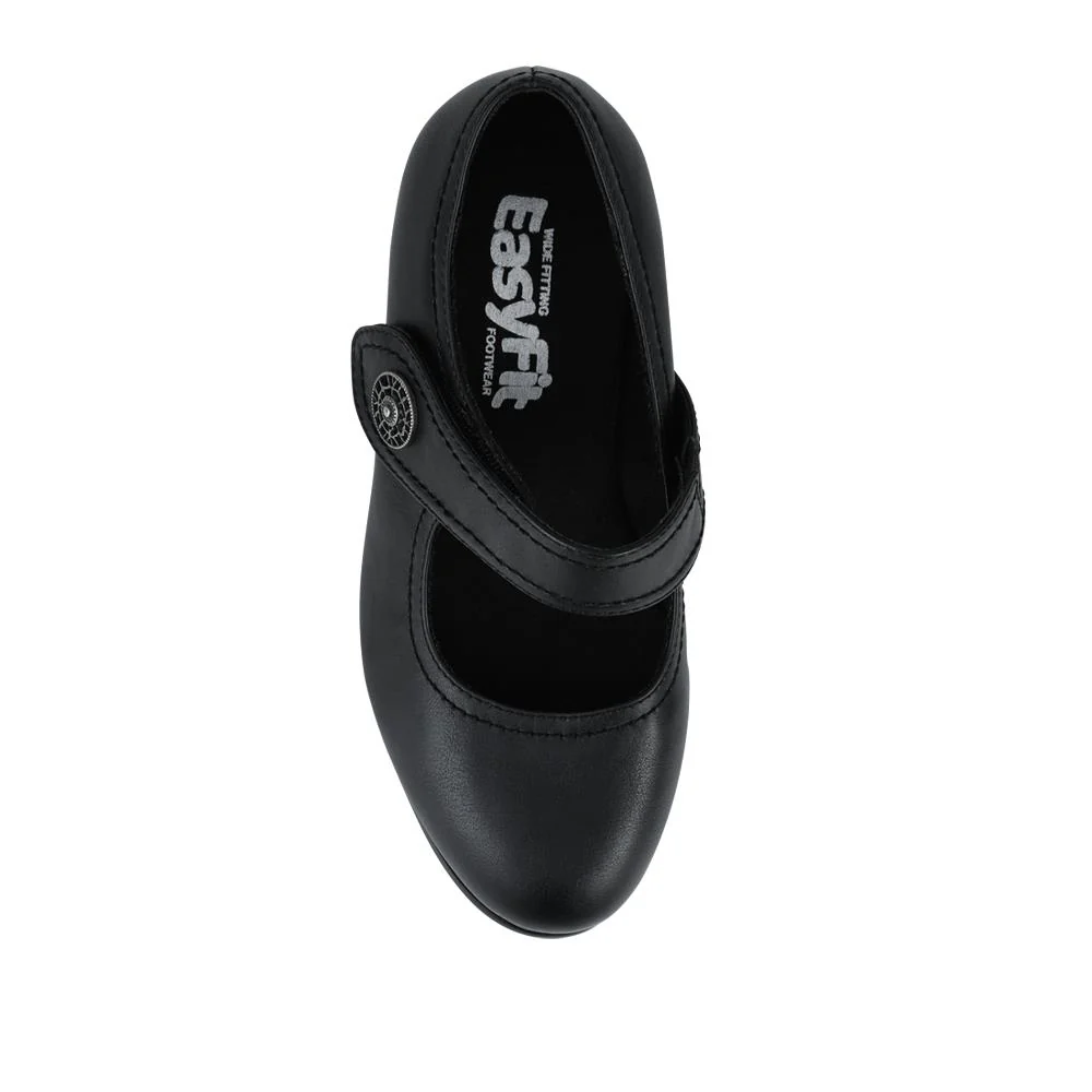 Extra-Wide Touch-Fasten Mary Janes - ALBA / 328 061 - Black - Image 4