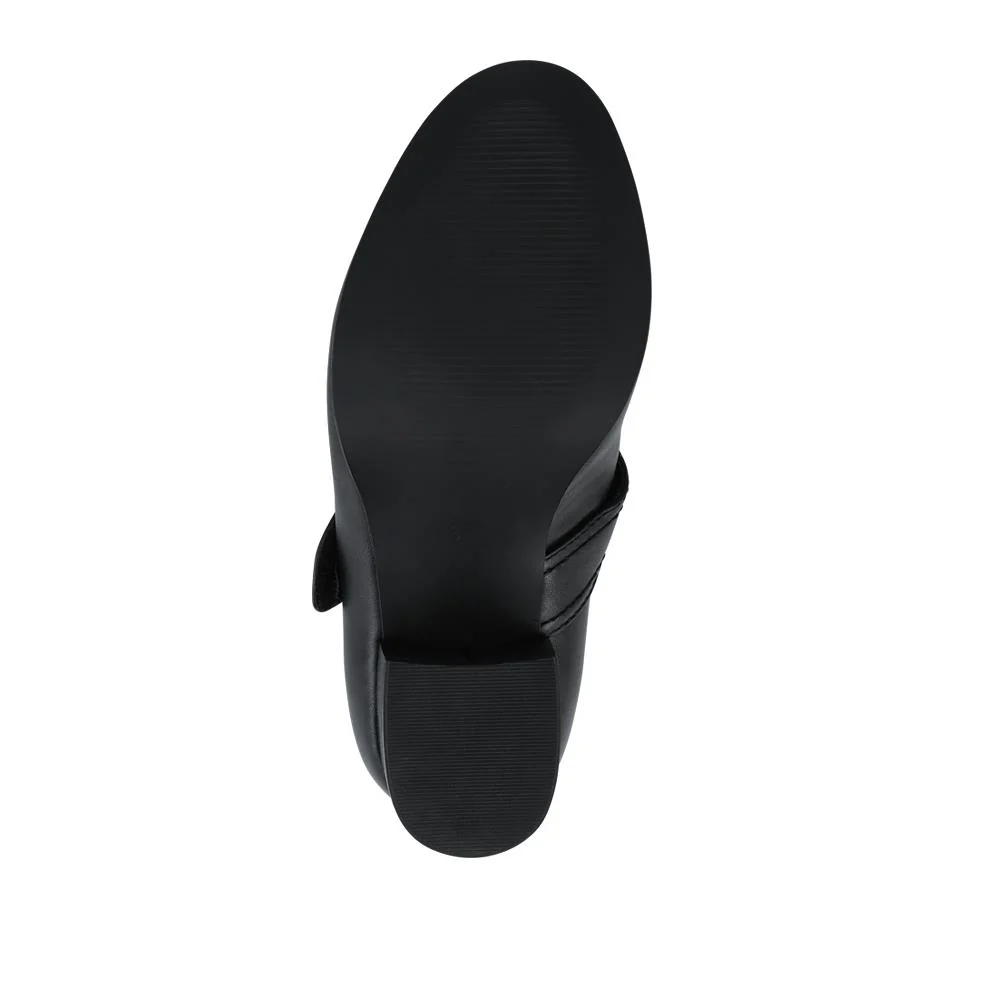 Extra-Wide Touch-Fasten Mary Janes - ALBA / 328 061 - Black - Image 5