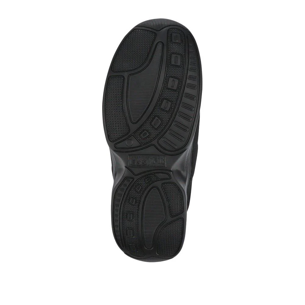 Extra-Wide Touch-Fasten Monk Shoes - BRIGETTE / 327 105 - Black-Black - Image 5