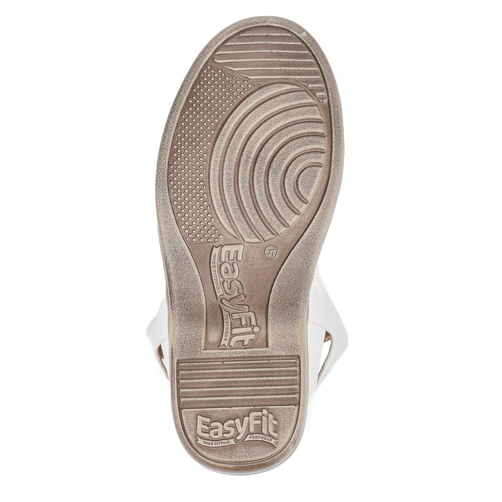 Extra-Wide Touch-Fasten Sandals - CARYL / 325 590 - White - Image 4