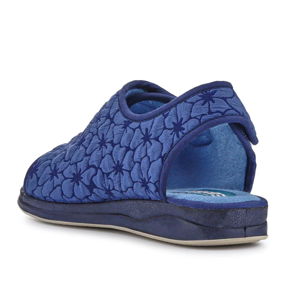 Extra-Wide Water-Resistant Slippers - REETA / 327 508 - Navy - Image 3
