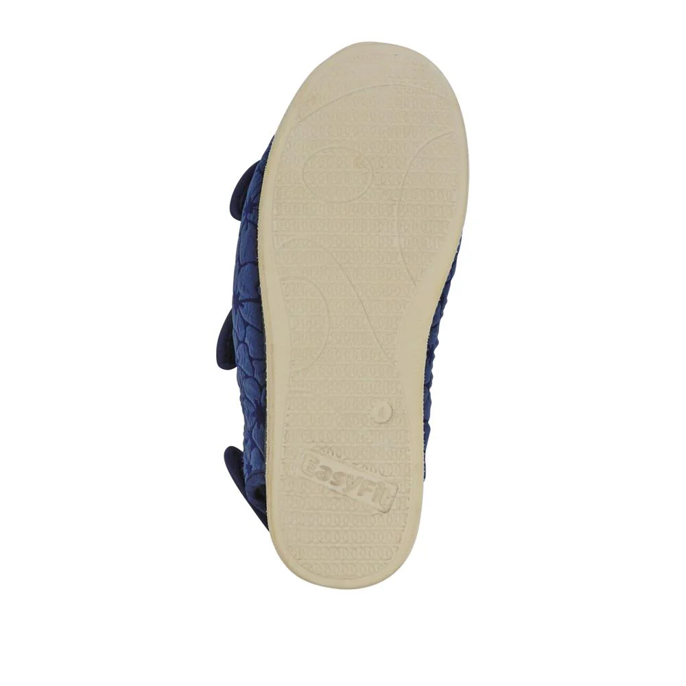 Extra-Wide Water-Resistant Slippers - REETA / 327 508 - Navy - Image 4