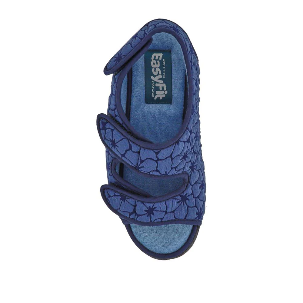 Extra-Wide Water-Resistant Slippers - REETA / 327 508 - Navy - Image 5