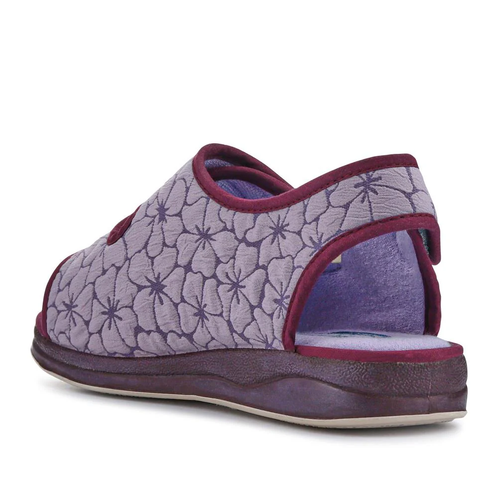Extra-Wide Water-Resistant Slippers - REETA / 327 508 - Purple - Image 3