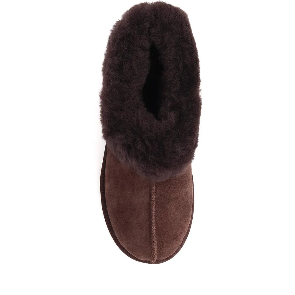 Fabiola Faux-Fur Slippers - FABIOLA / 326 072 - Chocolate - Image 5