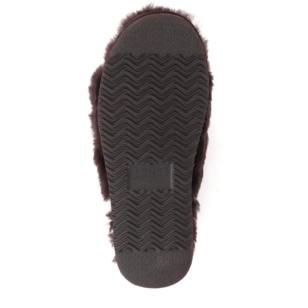 Falonda Faux-Fur Slippers  - FALONDA / 326 074 - Chocolate - Image 4