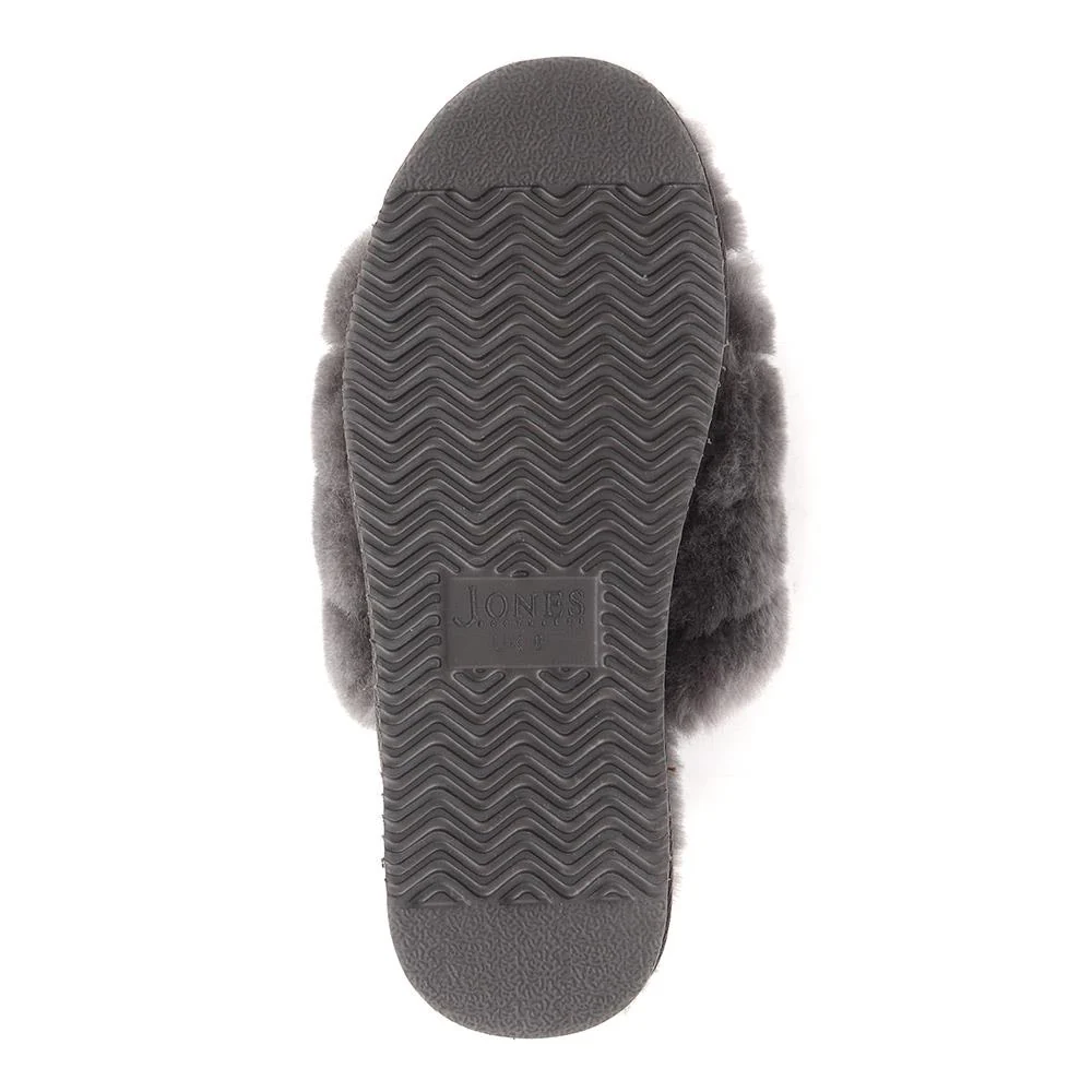 Falonda Faux-Fur Slippers - FALONDA / 326 074 - Grey - Image 5