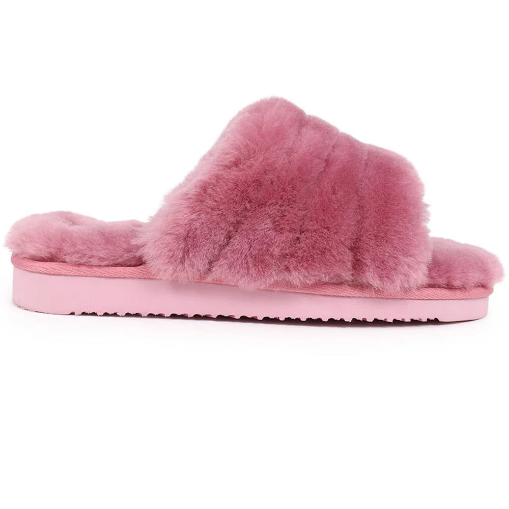 Falonda Faux-Fur Slippers - FALONDA / 326 074 - Pink - Image 2