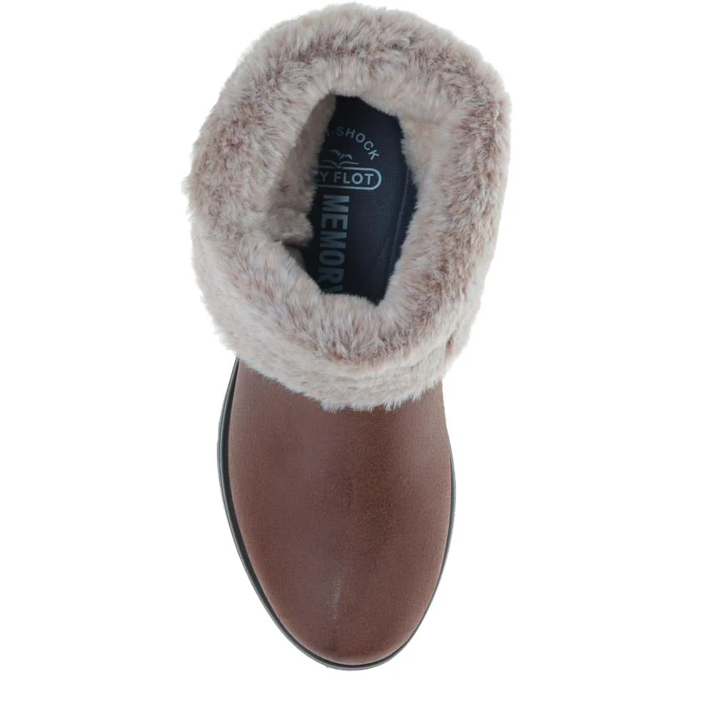 Faux-Fur Ankle Boots - FLY40039 / 325 641 - Brown - Image 5