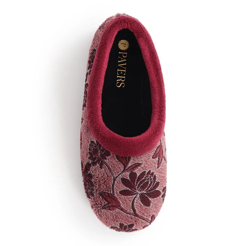 Faux-Fur Full Slippers - ANAT40001 / 325 936 - Burgundy - Image 4
