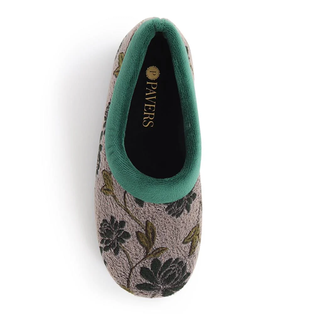 Faux-Fur Full Slippers - ANAT40001 / 325 936 - Green - Image 4