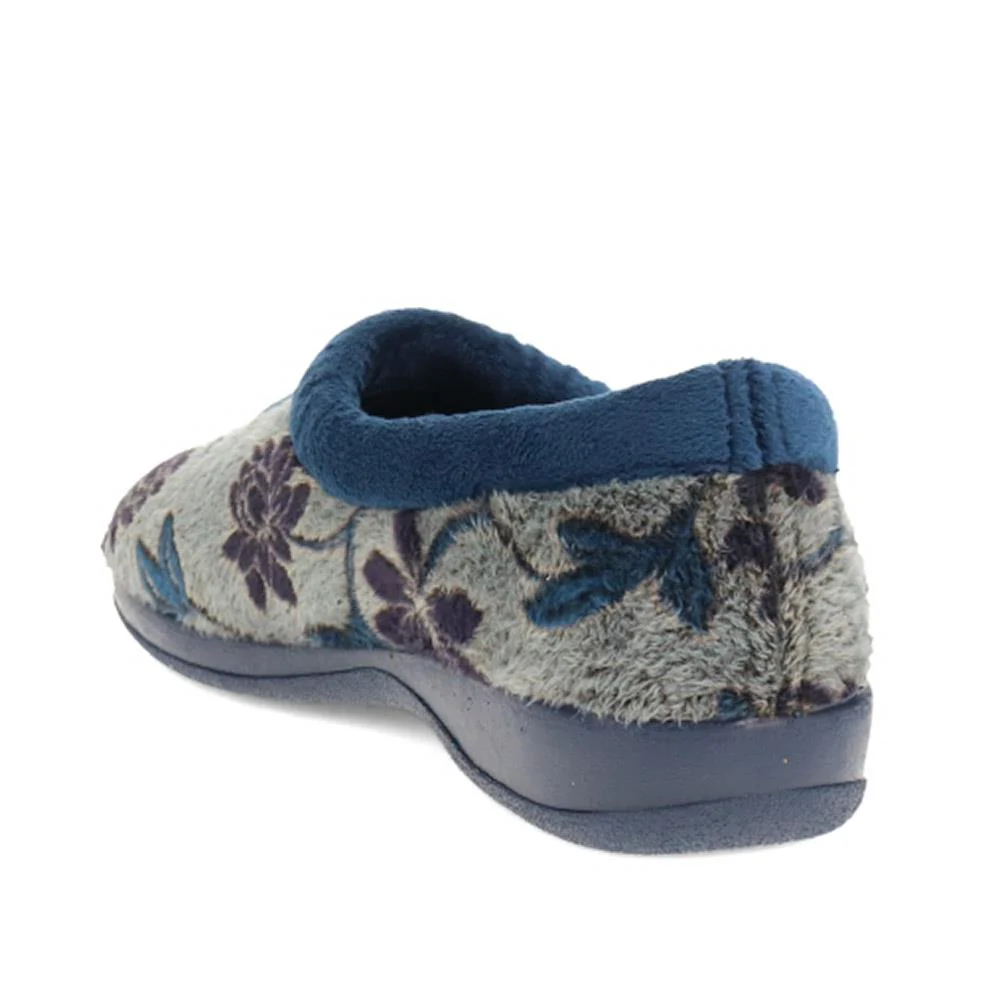 Faux-Fur Full Slippers - ANAT40001 / 325 936 - Navy - Image 3