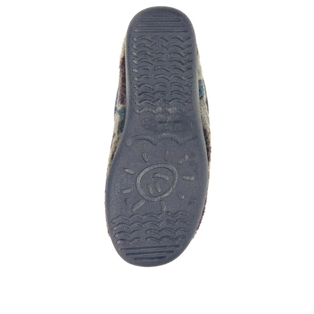 Faux-Fur Full Slippers - ANAT40001 / 325 936 - Navy - Image 4