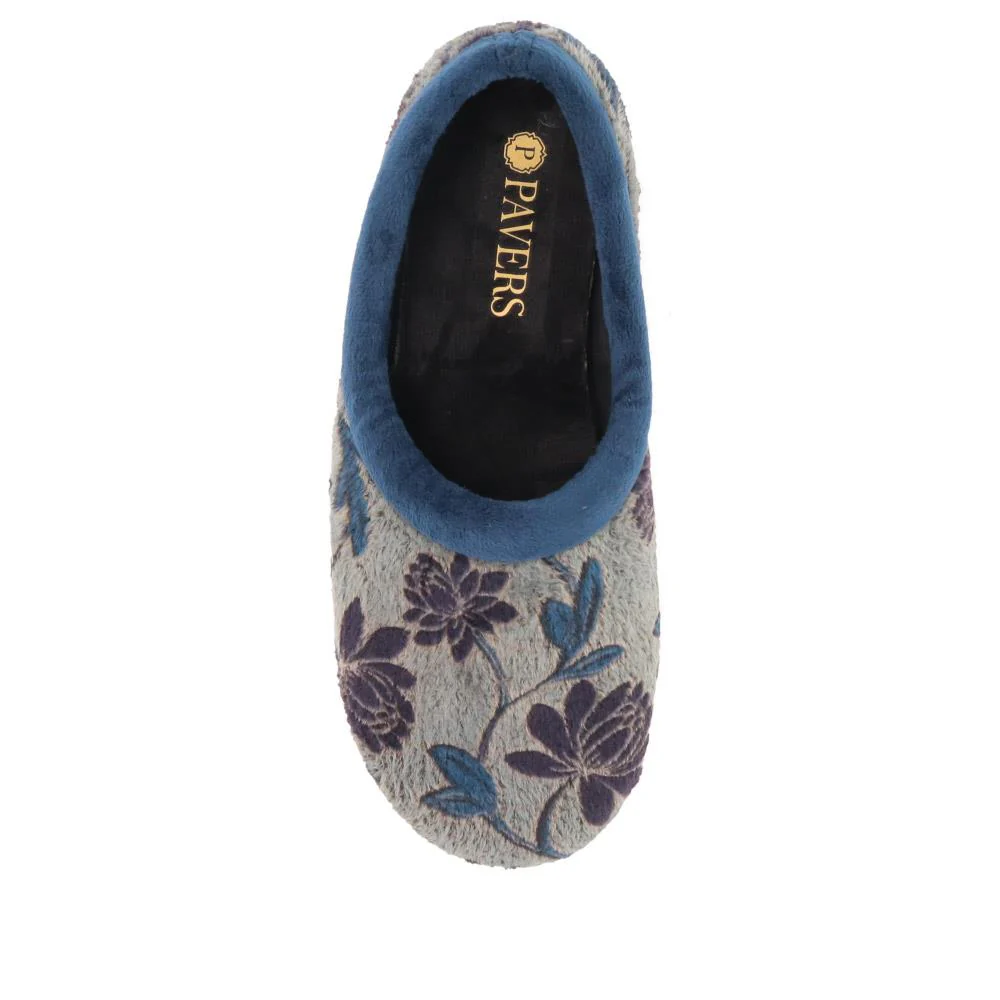 Faux-Fur Full Slippers - ANAT40001 / 325 936 - Navy - Image 6
