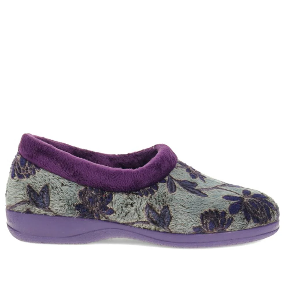 Faux-Fur Full Slippers - ANAT40001 / 325 936 - Purple - Image 2