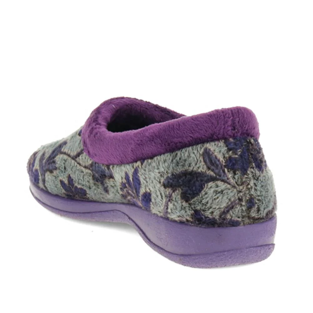 Faux-Fur Full Slippers - ANAT40001 / 325 936 - Purple - Image 3