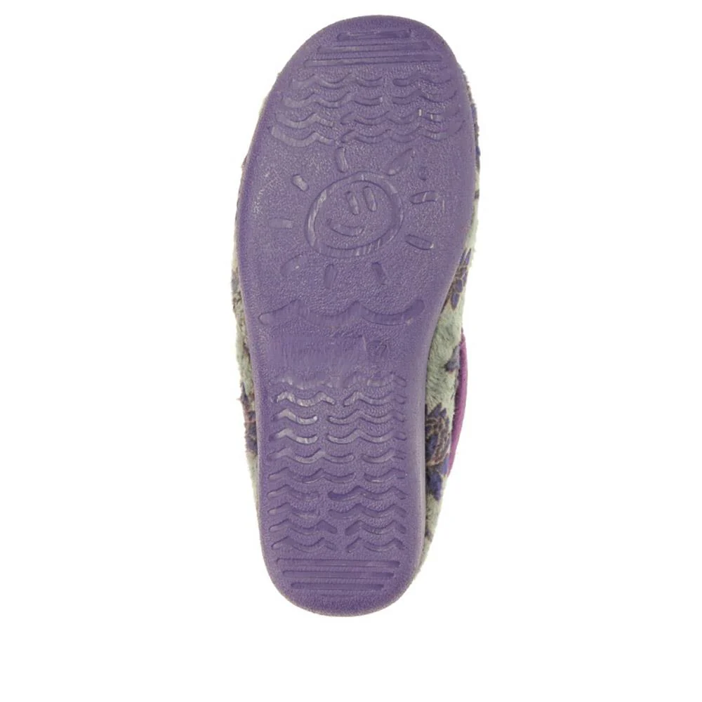 Faux-Fur Full Slippers - ANAT40001 / 325 936 - Purple - Image 4