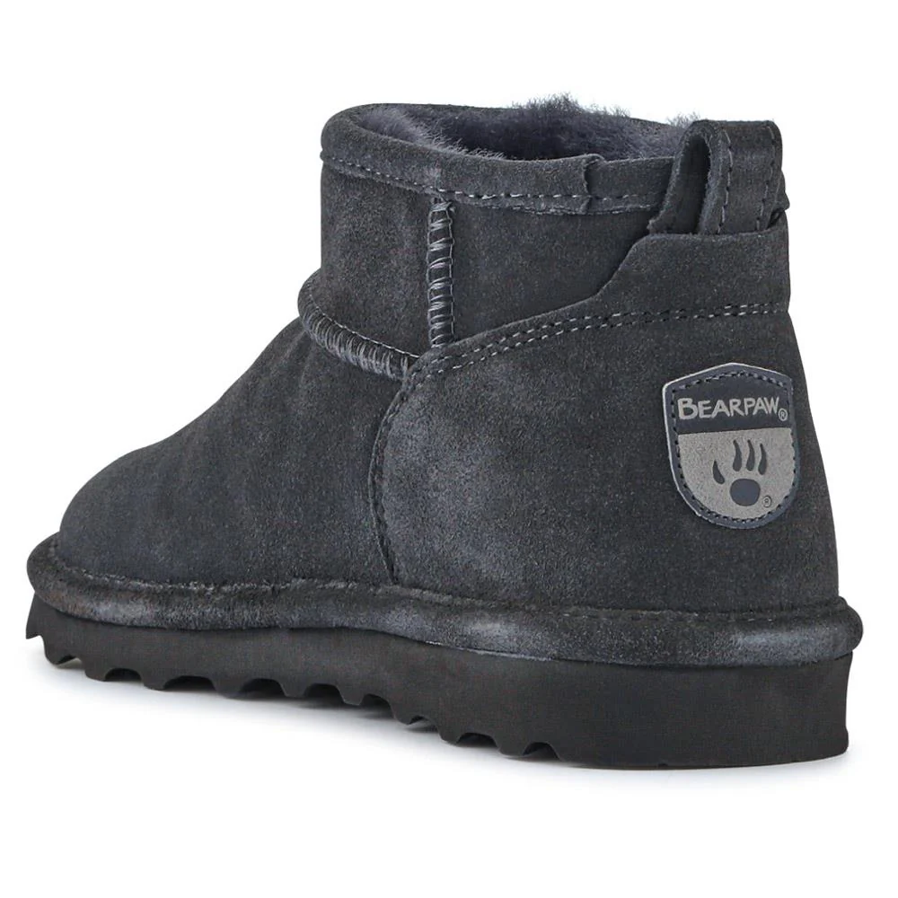 Faux-Fur-Lined Ankle Boots - EDNB40025 / 326 894 - Grey - Image 3