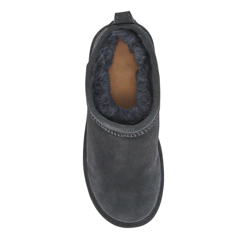Faux-Fur-Lined Ankle Boots - EDNB40025 / 326 894 - Grey - Image 4