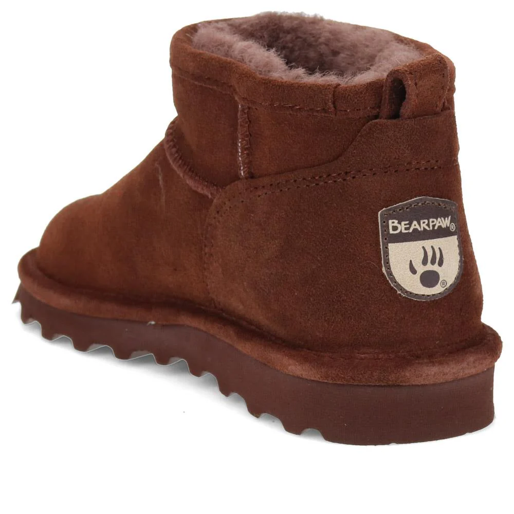 Faux-Fur-Lined Ankle Boots - EDNB40025 / 326 894 - Walnut - Image 3