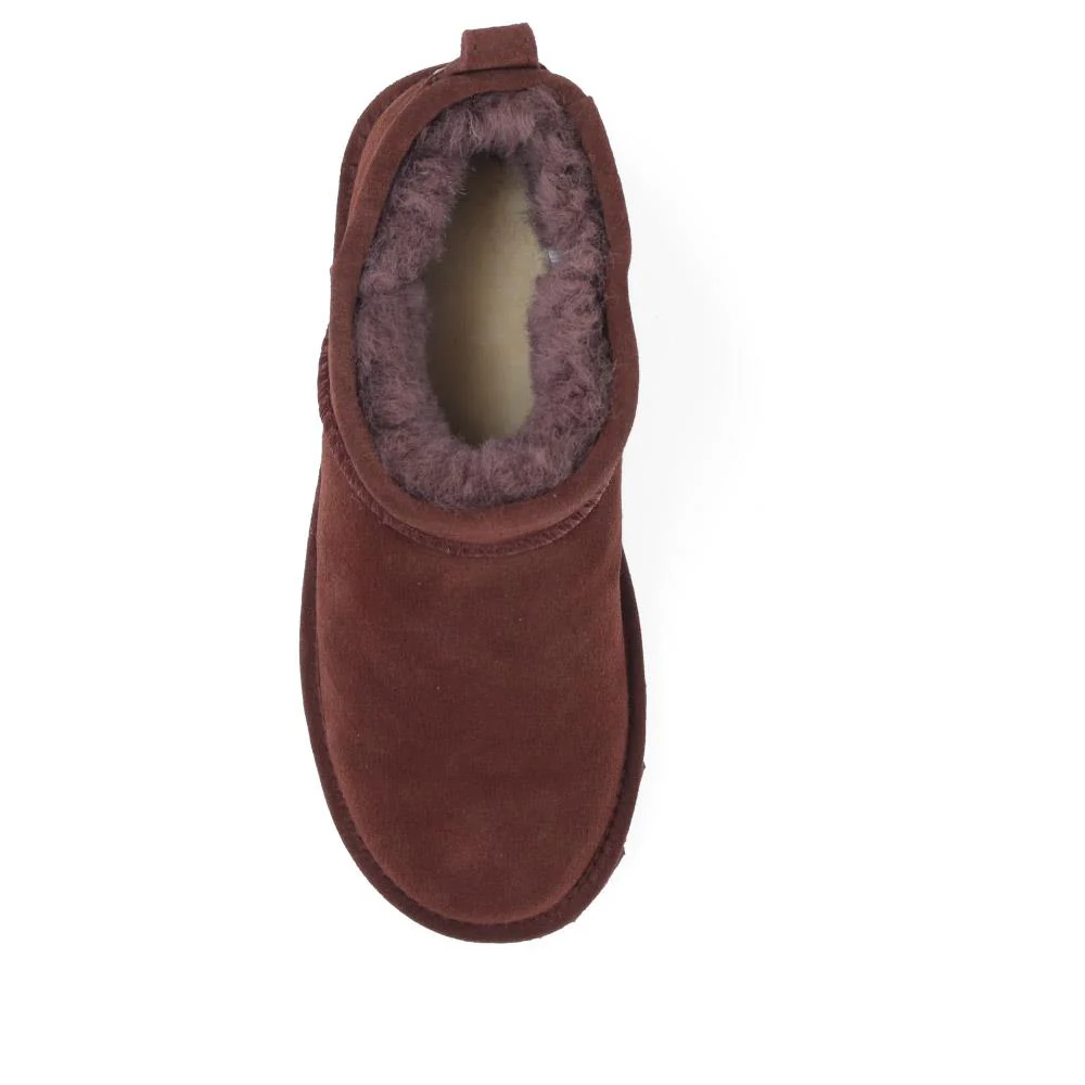 Faux-Fur-Lined Ankle Boots - EDNB40025 / 326 894 - Walnut - Image 5