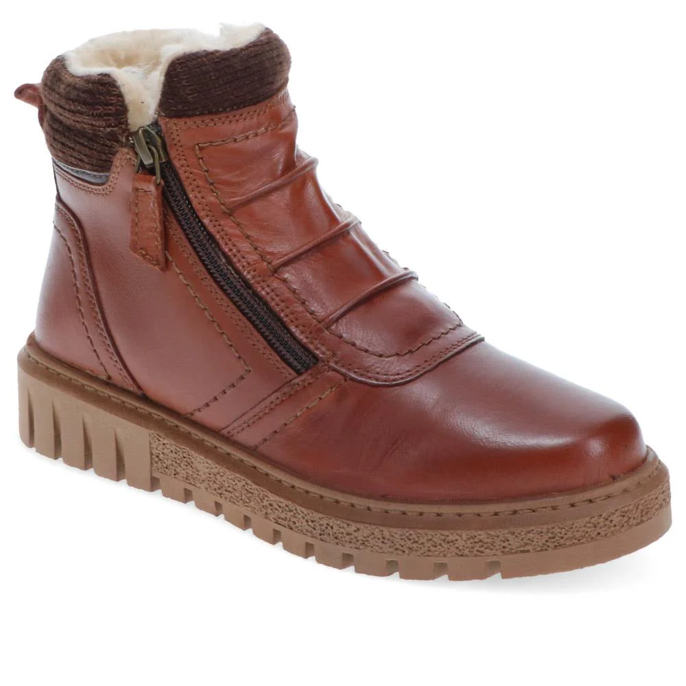 Faux-Fur-Lined Leather Boots - TEJ40007 / 326 419 - Image 2